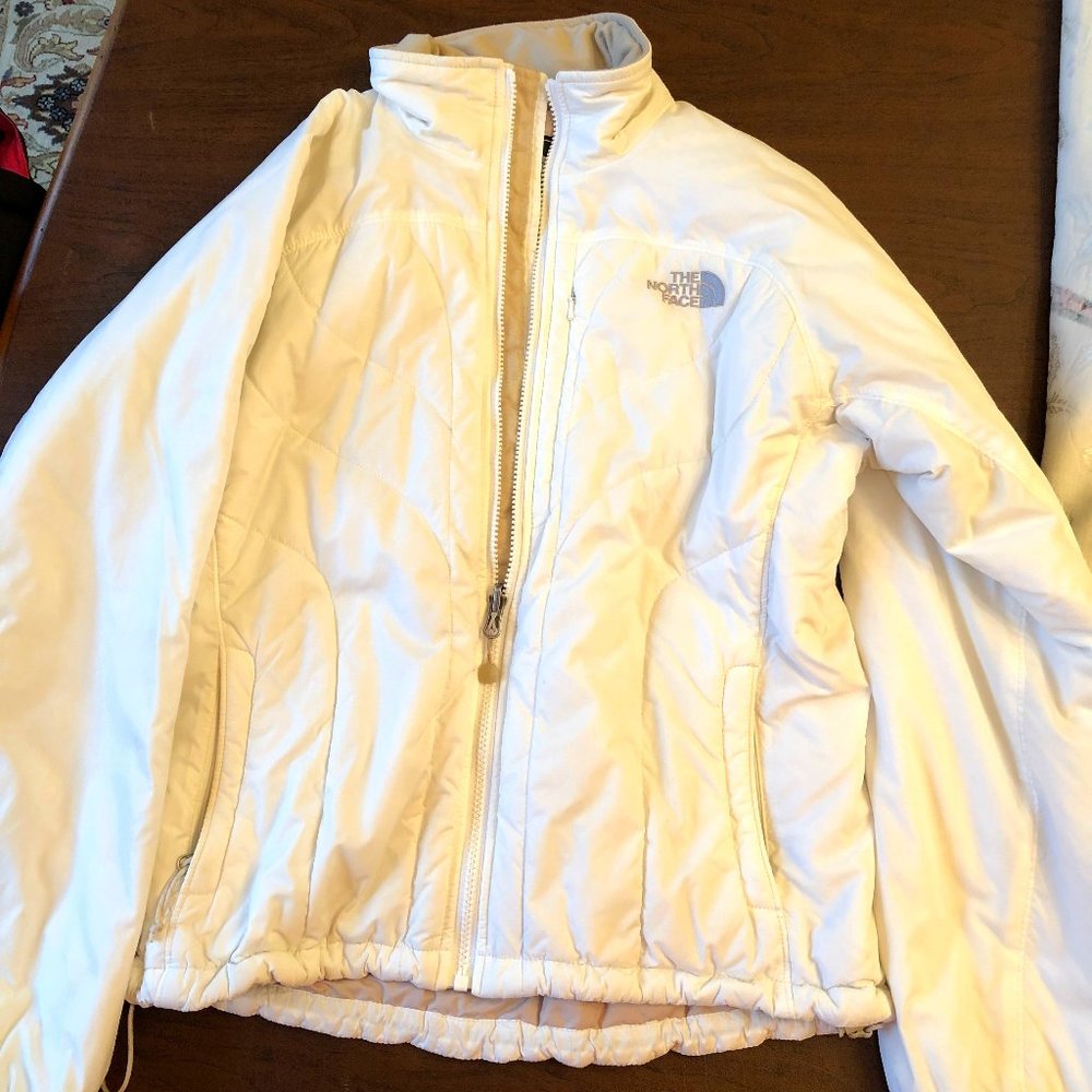 North Face Off White Light Puffer Jacket